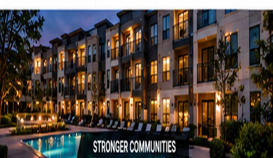 Modern multifamily community