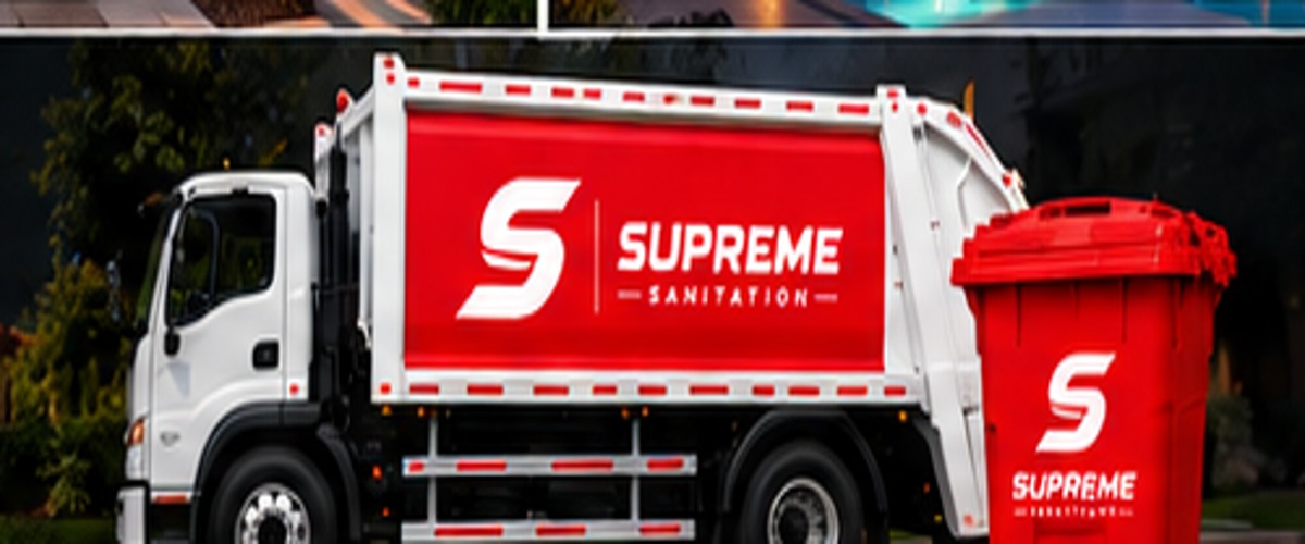 Supreme Sanitation branded service vehicle concept